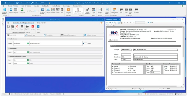 FORMULÁRIO DE AVENÇAS