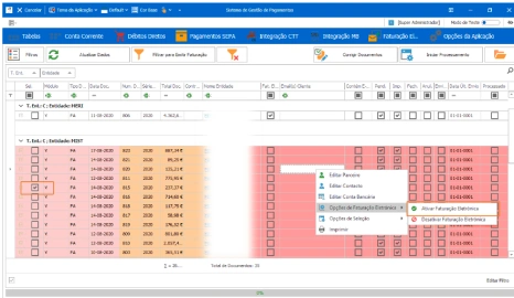 TABELA GESTÃO DE PAGAMENTOS
